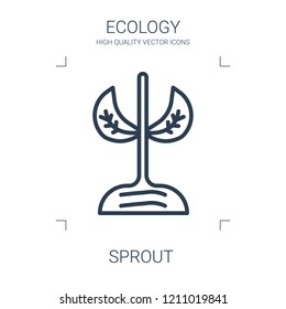 sprout icon. high quality line sprout icon on white background. from ecology collection flat trendy vector sprout symbol. use for web and mobile