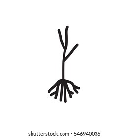 sprout icon illustration isolated vector sign symbol