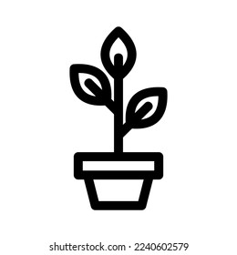 sprout icon or logo isolated sign symbol vector illustration - high quality black style vector icons
