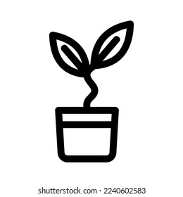 sprout icon or logo isolated sign symbol vector illustration - high quality black style vector icons
