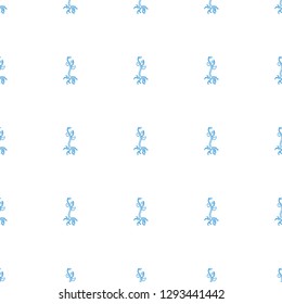 sprout icon pattern seamless white background. Editable line sprout icon. sprout icon pattern for web and mobile.