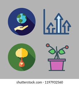 sprout icon set. vector set about growth, ecology, plant and ecologism icons set.
