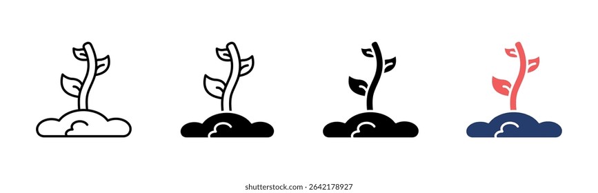 Sprout icon sheet multiple style collection