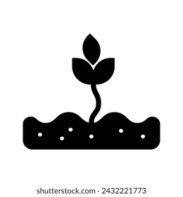 Sprout icon. sign for mobile concept and web design. vector illustration