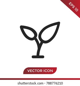 Sprout icon vector