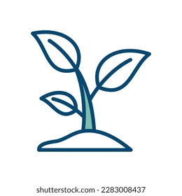 sprout icon vector design template in white background