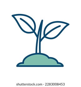 sprout icon vector design template in white background