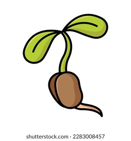 sprout icon vector design template in white background