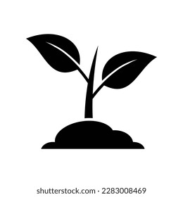 sprout icon vector design template in white background