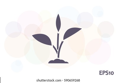 sprout icon vector illustration.