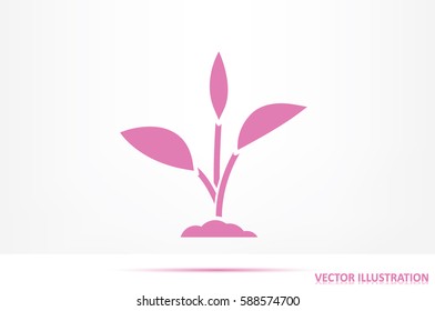 sprout icon vector illustration eps10.
