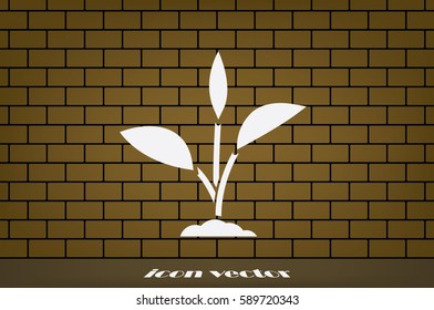 sprout icon vector illustration eps10.