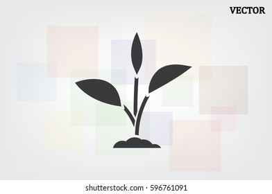 sprout icon vector illustration eps10.