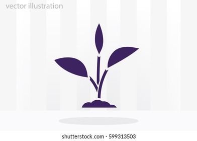 sprout icon vector illustration eps10.