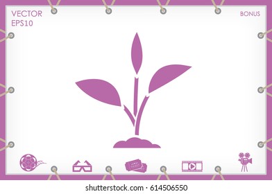 sprout icon vector illustration eps10.