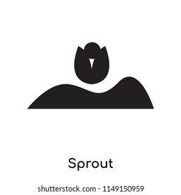 Sprout icon vector isolated on white background for your web and mobile app design, Sprout logo concept
