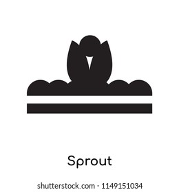 Sprout icon vector isolated on white background for your web and mobile app design, Sprout logo concept