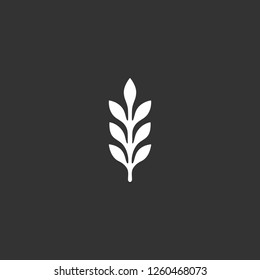 sprout icon vector. sprout sign on black background. sprout icon for web and app