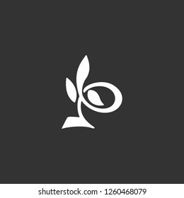 sprout icon vector. sprout sign on black background. sprout icon for web and app