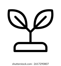 Sprout Icon Vector Symbol Design Illustration