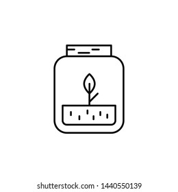 sprout iconicon. Simple thin line, outline vector of Biology icons for UI and UX, website or mobile application