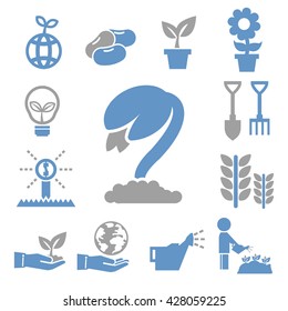 sprout icons set