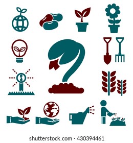 sprout icons set