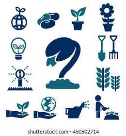 sprout icons set
