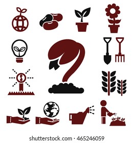 sprout icons set