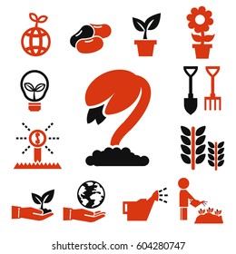 sprout icons set