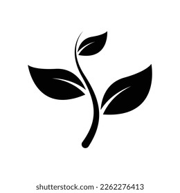Sprout and leaf icon design. Green leaf ecology nature element vector icon, Leaf Icon, green leaf ecology nature element vector. isolated on white background