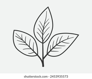 Sprout with leaf vector icon. Plant symbol of nature and environment.