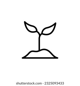 Sprout line icon vector design