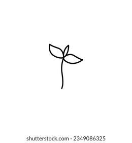 Sprout-Linie-Symbol, Vektordesign