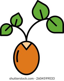 Sprout Line vector Icon Design
