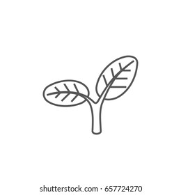 Sprout new life vector logo
