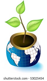 sprout out of Earth