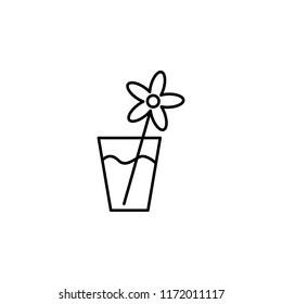 Sprout outline icon. Element of ecology icon for mobile concept and web apps. Thin line Sprout can be used for web and mobile