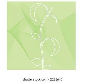 sprout over green netting