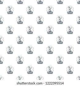 Sprout pattern vector seamless repeat for any web design