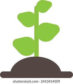 Sprout Plant Ecology Icon Vector Flat Illustration