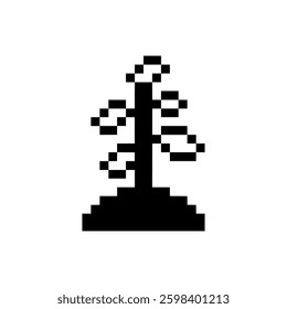 sprout plant retro pixel art