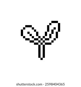 sprout plant retro pixel art