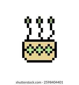 sprout plant retro pixel art