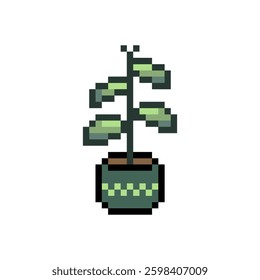 sprout plant retro pixel art
