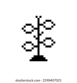 sprout plant retro pixel art