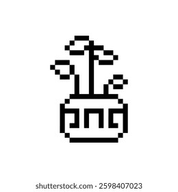 sprout plant retro pixel art