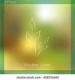 Sprout vector icon.