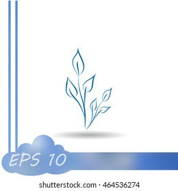 Sprout vector icon.