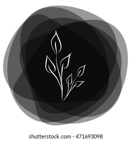 Sprout vector icon.